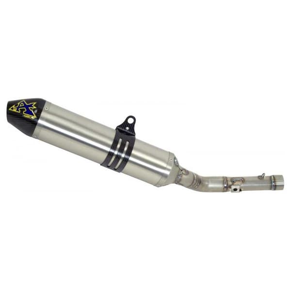 Arrow Thunder Aluminium With Carbon End Cap Honda Crf 250 L ´17-18 Hyväksytty äänenvaimennin Hopeinen Homologated