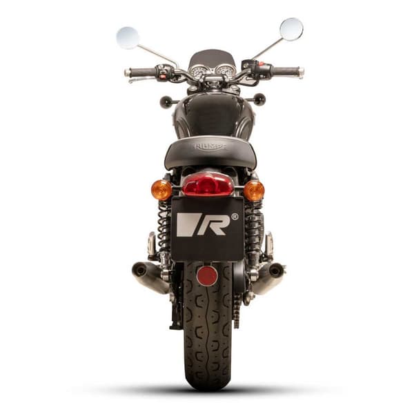 Remus Tapered For Boneville T 100 From 2021 Euro 5 Left No Catalitic Converter Race D.84 Mm Ikke-godkendt Lyddæmper Søvfarvet Not Homologated