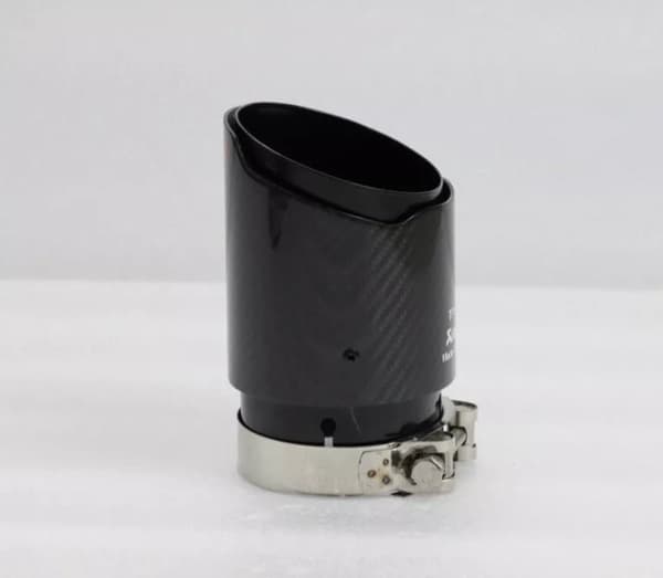 1x Akrapovic Carbon Fibre Gloss Black Exhaust Tip 3″ Inch Universal Direct Fit