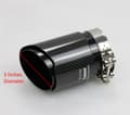 Miniatyrbilde 6 av 6: 1x Akrapovic Carbon Fibre Gloss Black Exhaust Tip 3″ Inch Universal Direct Fit