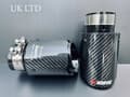 Miniatyrbilde 2 av 6: 1x Akrapovic Carbon Fibre Gloss Black Exhaust Tip 3″ Inch Universal Direct Fit