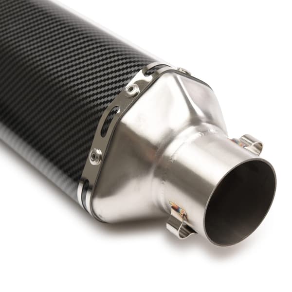 Ljuddämpare universal 370mm - Carbon Look