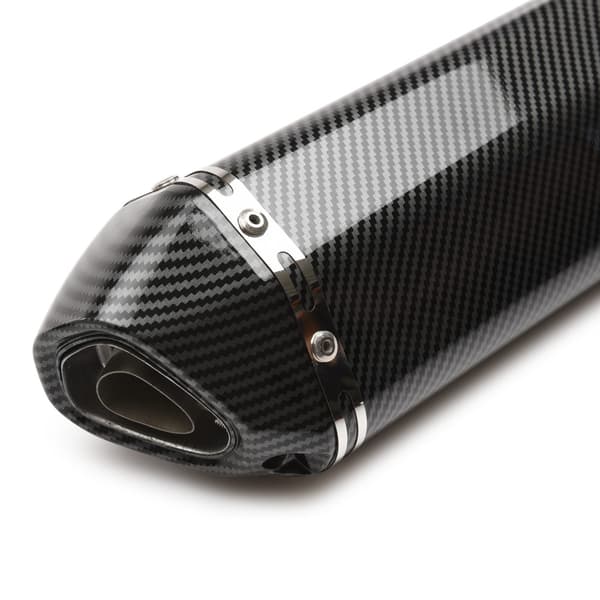 Ljuddämpare universal 370mm - Carbon Look