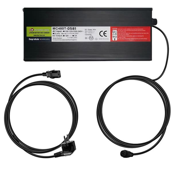 Laddare för Dualtron Mini LP-16 kontakt 52V / 7A Original Minimotors Svart