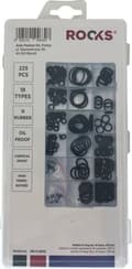 Miniatyrbild 1 av 3: ROOKS GUMMI O-RINGSET 18 TYPER, 225 DELAR, 3-25 MM