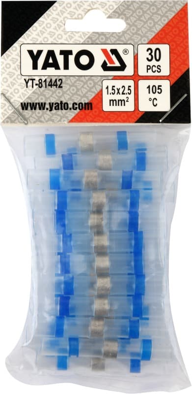 YATO KRYMPESLANGE MED BLIKKEN, 1,5-2,5MM2, 30 STK.