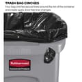 Miniatyrbild 3 av 3: Rubbermaid Commercial Products 1971258 Avfallssamlare 60 l Grå