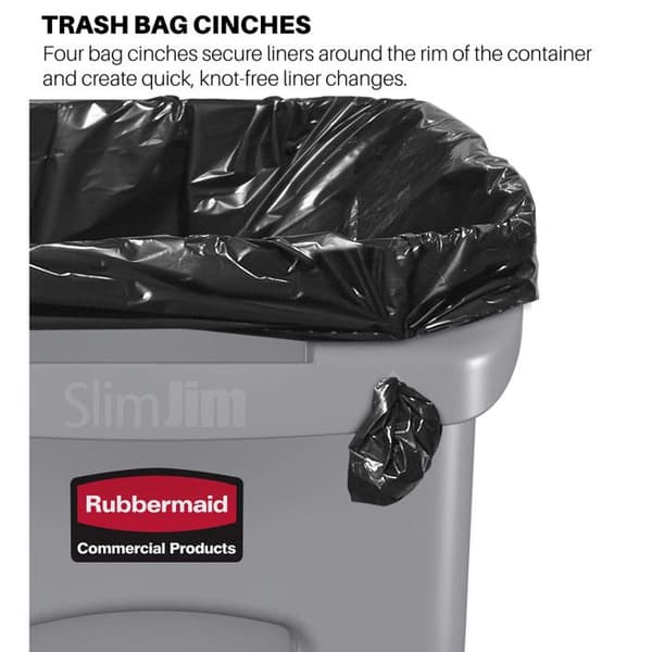 Rubbermaid Commercial Products 1971258 Avfallssamlare 60 l Grå