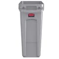 Miniatyrbild 2 av 3: Rubbermaid Commercial Products 1971258 Avfallssamlare 60 l Grå