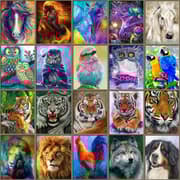 5D diamantmaleri dyr hest diamantmosaik tigerløve DIY fuld rund diamantbroderi korssting rhinstenskunst