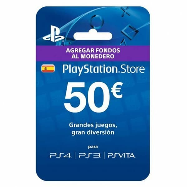 Lykønskningskort Sony PlayStation Network Card (50 Euro). Size-M
