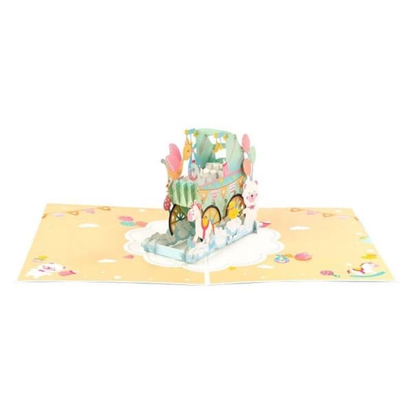 3D Pop-up babyshower-hälsningskort