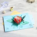 Miniatyrbild 2 av 7: Hälsningskort 3D Pop-up-blommor Vacker blomma
