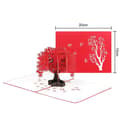 Miniatyrbillede 6 af 8: 3D Pop-up Valentinsdag Lykønskningskort Romantisk Ahorn