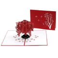 Miniatyrbillede 1 af 8: 3D Pop-up Valentinsdag Lykønskningskort Romantisk Ahorn