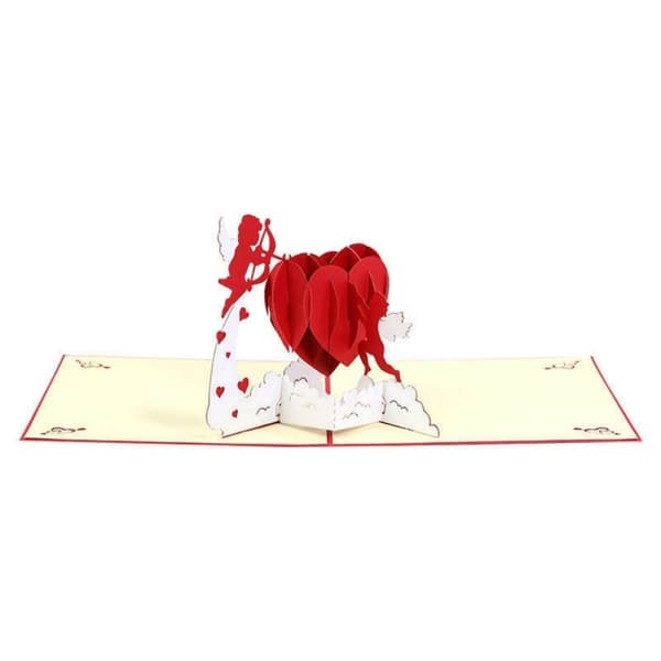3D Pop-up Ystävänpäiväkortti Rakkaus