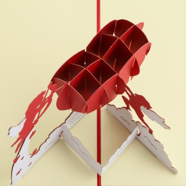 3D Pop-up Alla hjärtans dag-hälsningskort Kärlek