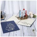 Miniatyrbild 4 av 6: 3D Pop-up-hälsningskort Vackert skepp