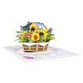 Miniatyrbild 3 av 8: 3D Pop-up Blommor Hälsningskort - Sommarkorg