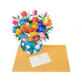 Miniatyrbild 4 av 7: 3D Pop-up Blommor Gratulationskort - Färgglada Tulpaner