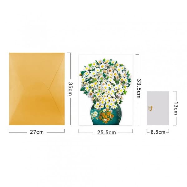3D Pop-up Blommor Gratulationskort - Naturens Delikatess