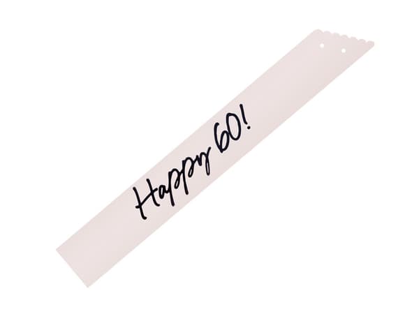 Happy 60 bælte, creme, 76 cm
