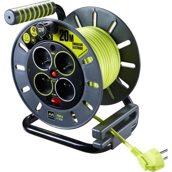 MASTERPLUG DIY-rulle 20 m H05VV-F 3G1,5 med termisk brytare