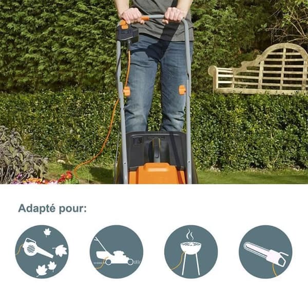 Enrouleur - Electraline - 20866149FG - 40m - 16A - Inbyggd barnskydd
