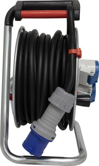 Brennenstuhl Winder - 1195786020 - Kabelvindare med flera uttag, 230 V, Silver