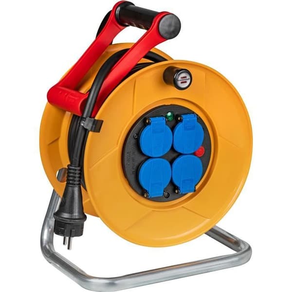 Brennenstuhl Kabelupprullare Kid Pro 15m (IP44, Cablepilot), fransktillverkad