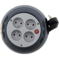 Miniatyrbild 1 av 2: ZENITECH hushållsslangupprullare 3m - 4 x 2P + E 16A uttag