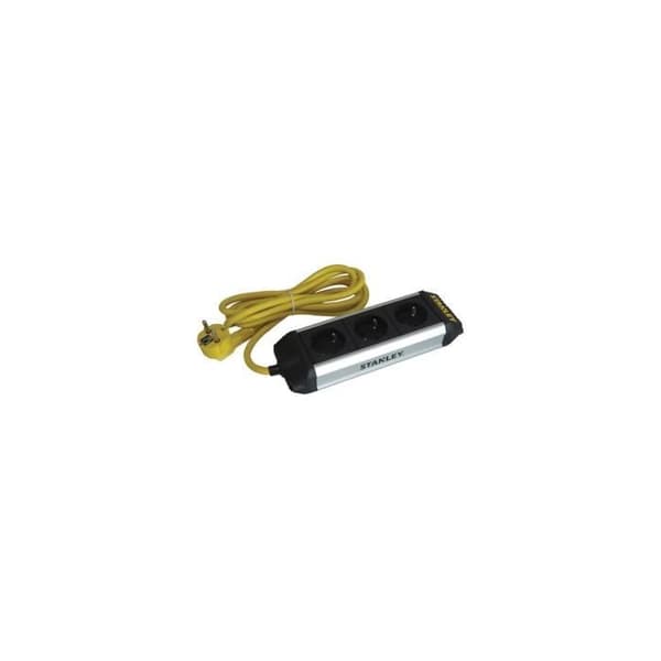 Multiprise - Stanley - Core - 3 uttag - Barnskydd - 3680 W