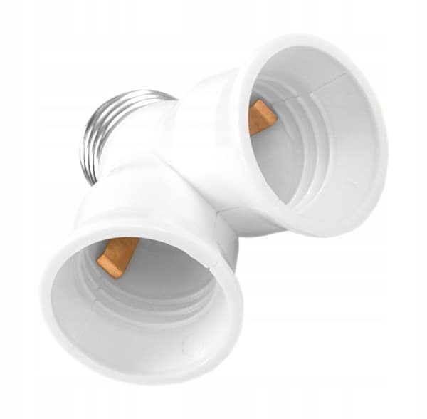 Fatningsdeleradapter 2xE27