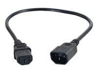 C2G Computer Power Cord Extension - Förlängningskabel för ström - IEC 60320 C13 till IEC 60320 C14 - AC 250 V - 2 m