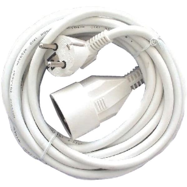CHACON Förlängningskabel HO5VVF 3 x 1,5 mm² - 3 m - Vit