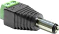 Miniatyrbild 1 av 2: DeLOCK DC-terminalblock, 2,1x5,5x11mm, plus i mitten