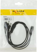 Miniatyrbillede 3 af 3: DeLOCK strømsplitter, en 5.5x2.1 mm 24V DC hun til fire 24V DC han, 0