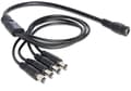 Miniatyrbillede 1 af 3: DeLOCK strømsplitter, en 5.5x2.1 mm 24V DC hun til fire 24V DC han, 0