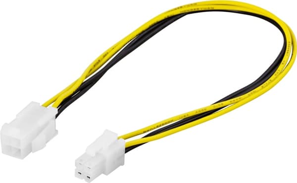 DELTACO Forlængerkabel 4-pin ATX12V (P4) han-hun, 0,3m