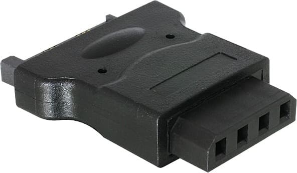 DELTACO Strömadapter 15-pin SATA hane till 4-pin Molex hona (SATA-S6)