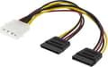 Miniatyrbillede 2 af 3: DELTACO Y-strømkabel til 2xSerial ATA-harddiske (SATA-S3)