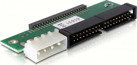 Sisäinen adapteri 2,5" IDE-kovalevy > 3,5" IDE-kanavaan, virtaliitos