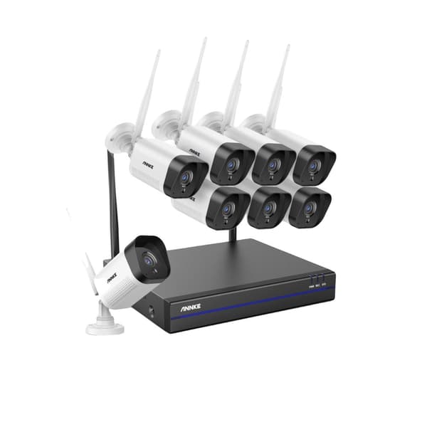WiFi Video Overvågningssystem, 5MP NVR, Lydoptagelse