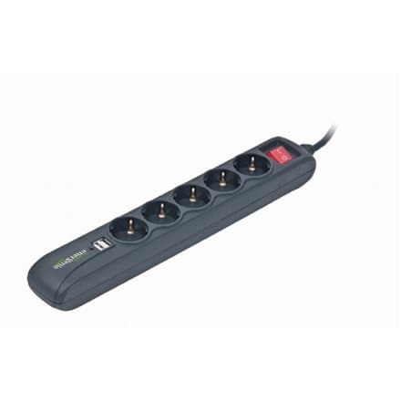Strāvas pagarinātājs Energenie 5 vietas USB 2A 1.5m