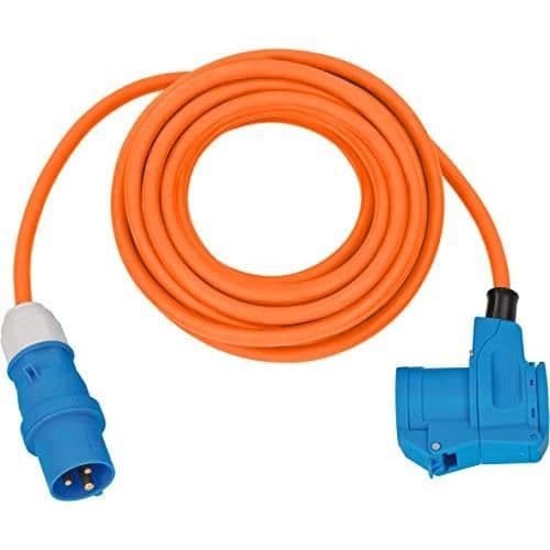 CEE adapterkabel för camping - BRENNENSTUHL - CEE vinkelanslutning - Kombinationsuttag med skyddskontakt