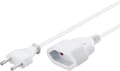 Miniatyrbilde 4 av 8: Goobay Skjøteledning Europlug, 5 m, hvit Europlug (type C, CEE 7/16) &gt; Europeisk stikkontakt