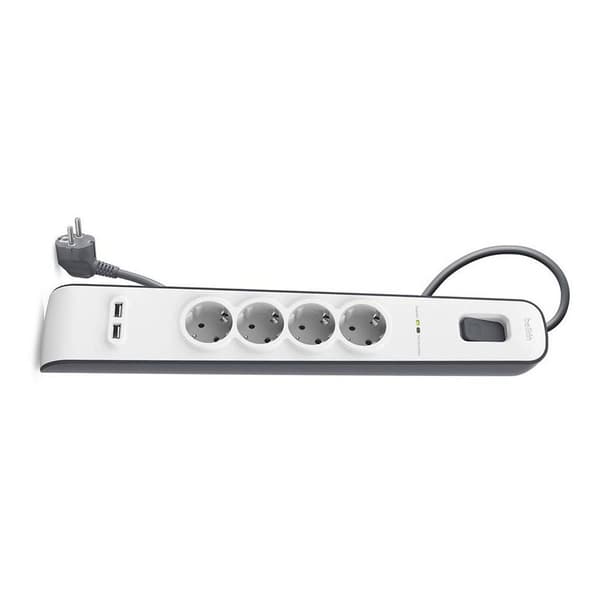 Belkin Bsv401vf2m Surge Strip Protection 4 Slots 2 Usb Hvid
