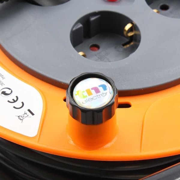 Tm Electron Kabelrulle Tmuad250 4 Outlets 50 M Gylden