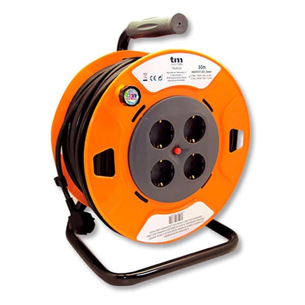 Tm Electron Kabelrulle Tmuad250 4 Outlets 50 M Gylden