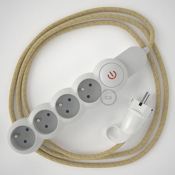Creative Cables Strömlist Kabel Rn M1f4b05rn06 Jute 06 5 M Durchsichtig 5 m